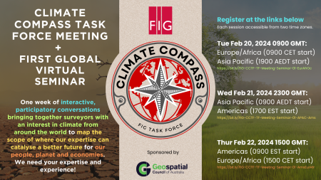 FIG Climate Task Force Meeting and First Global Virtual Seminar